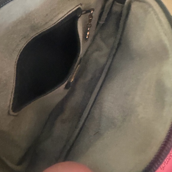 💯Gucci Blue and Beige Crossbody Bag with Gold Accents Rare - Picture 9 of 12